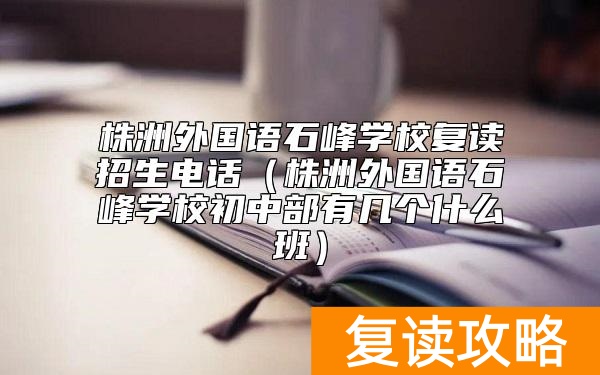株洲外国语石峰学校复读招生电话（株洲外国语石峰学校初中部有几个什么班）
